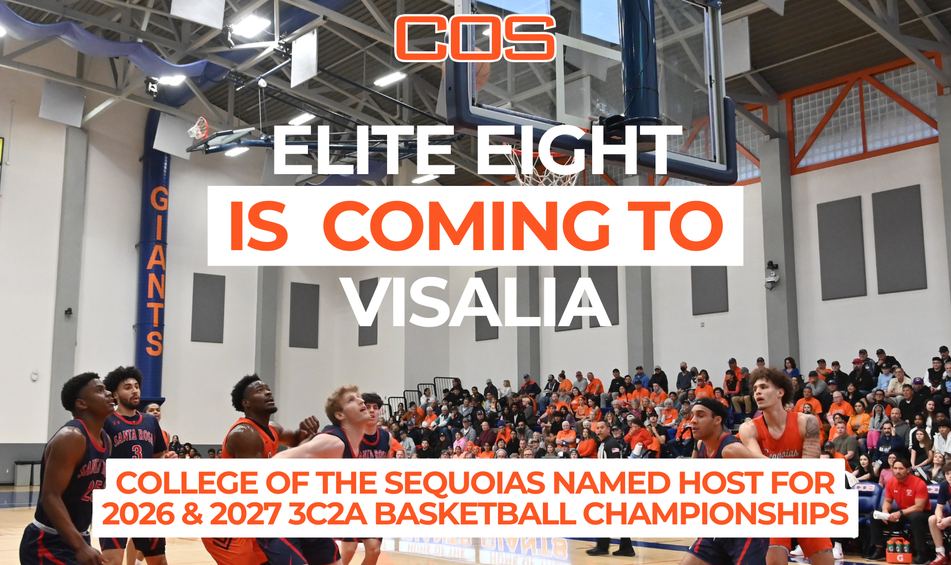 College of the Sequoias Selected as Host for 2026 and 2027 3C2A Basketball State Championships