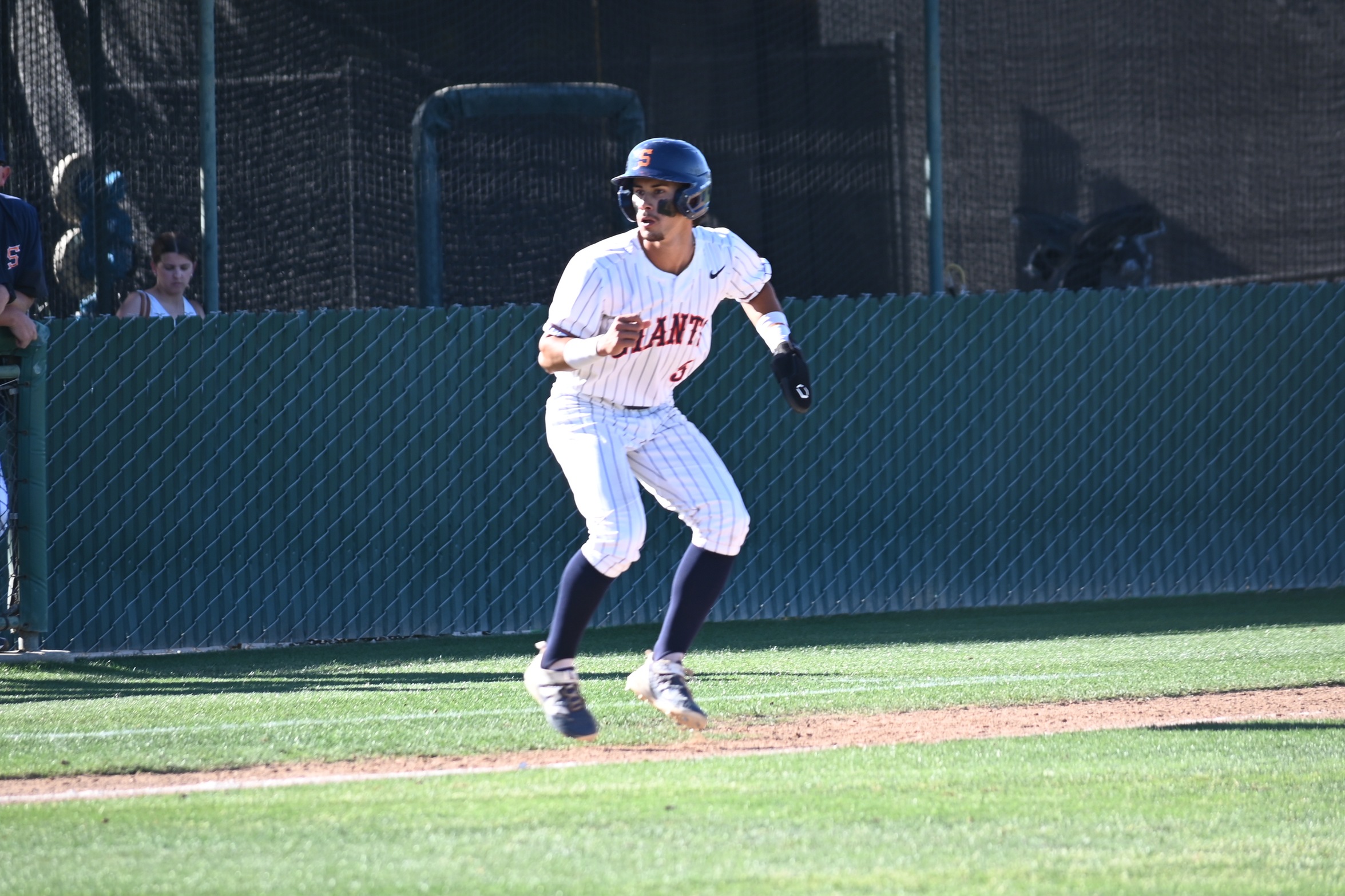 College of the Sequoias' Jaxon Griffiths (5) in the 3-2 win over Merced College on April 7, 2026. (Norma Foster / COS Athletics)