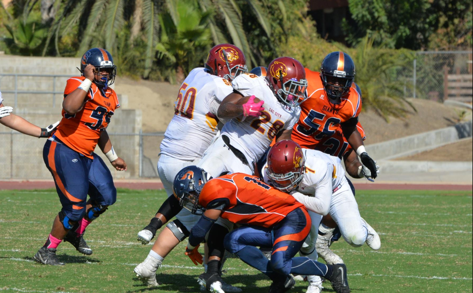 Football defeated by Sacramento City