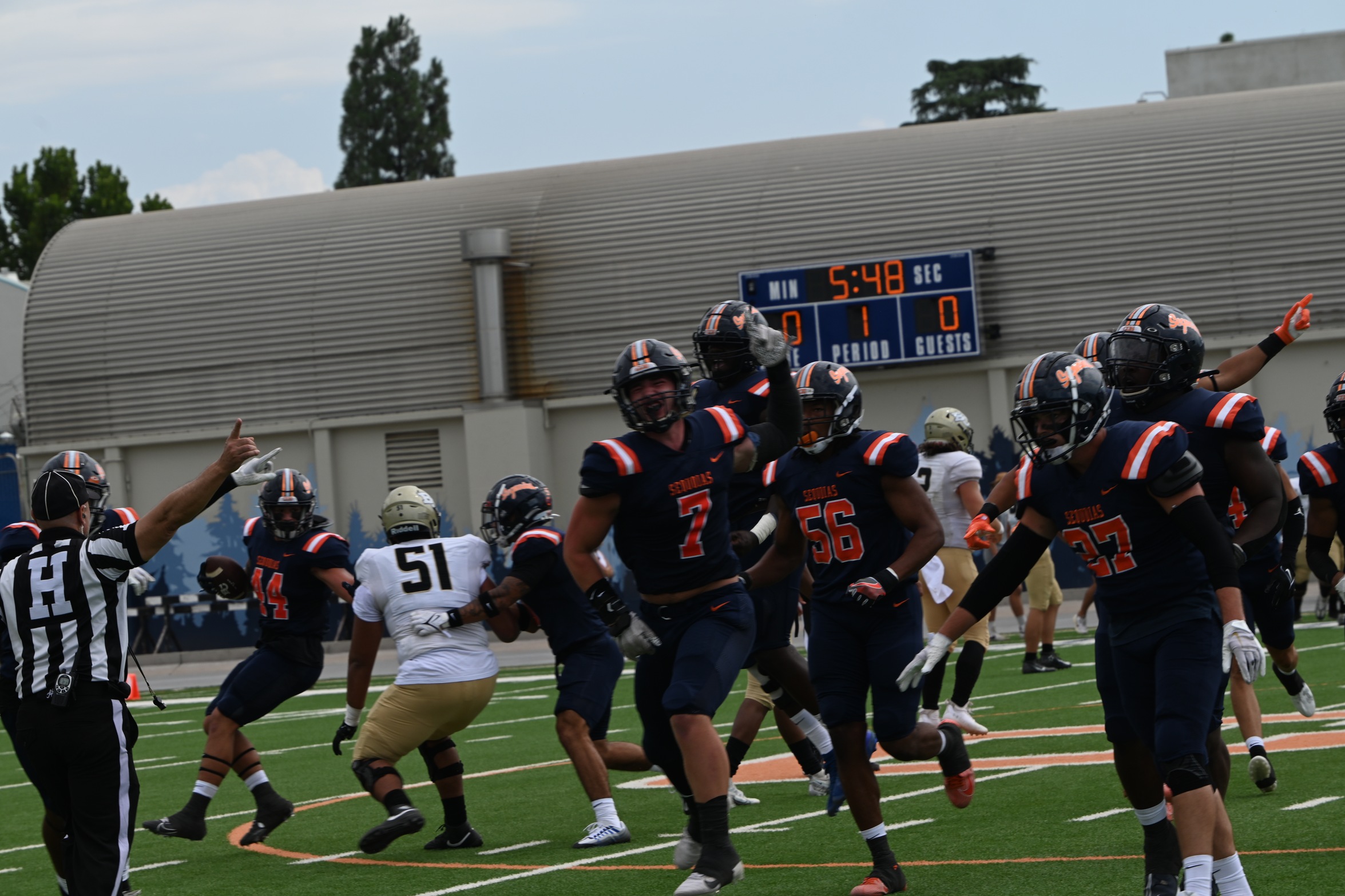 COS at their last home game on 9/2