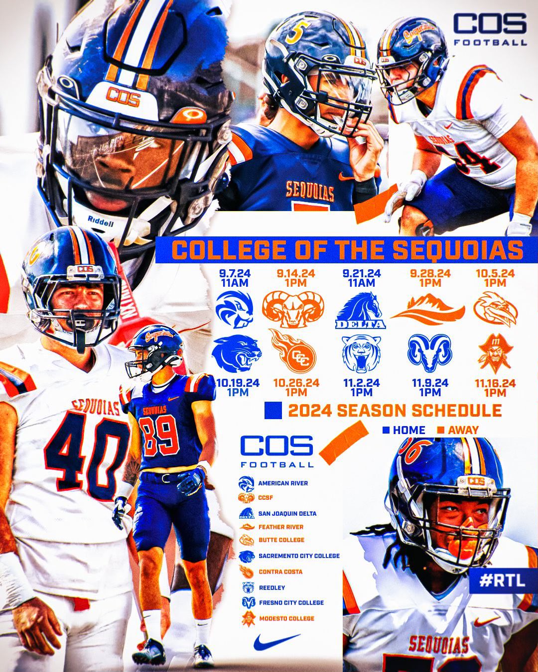 COS Football Opens on September 7
