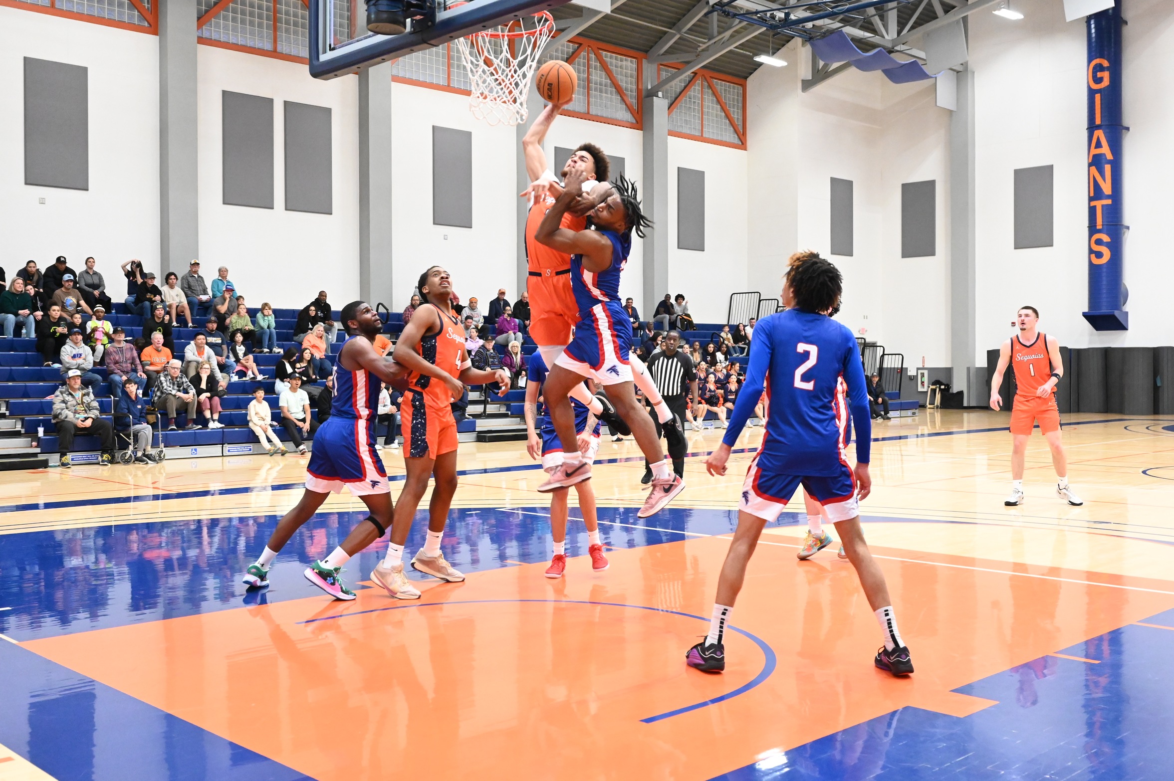 College of the Sequoias' Leyton McGovern (2) in a game this season versus Coalinga College on February 1, 2025. (Photo Credit: Norma Foster / COS Athletics)