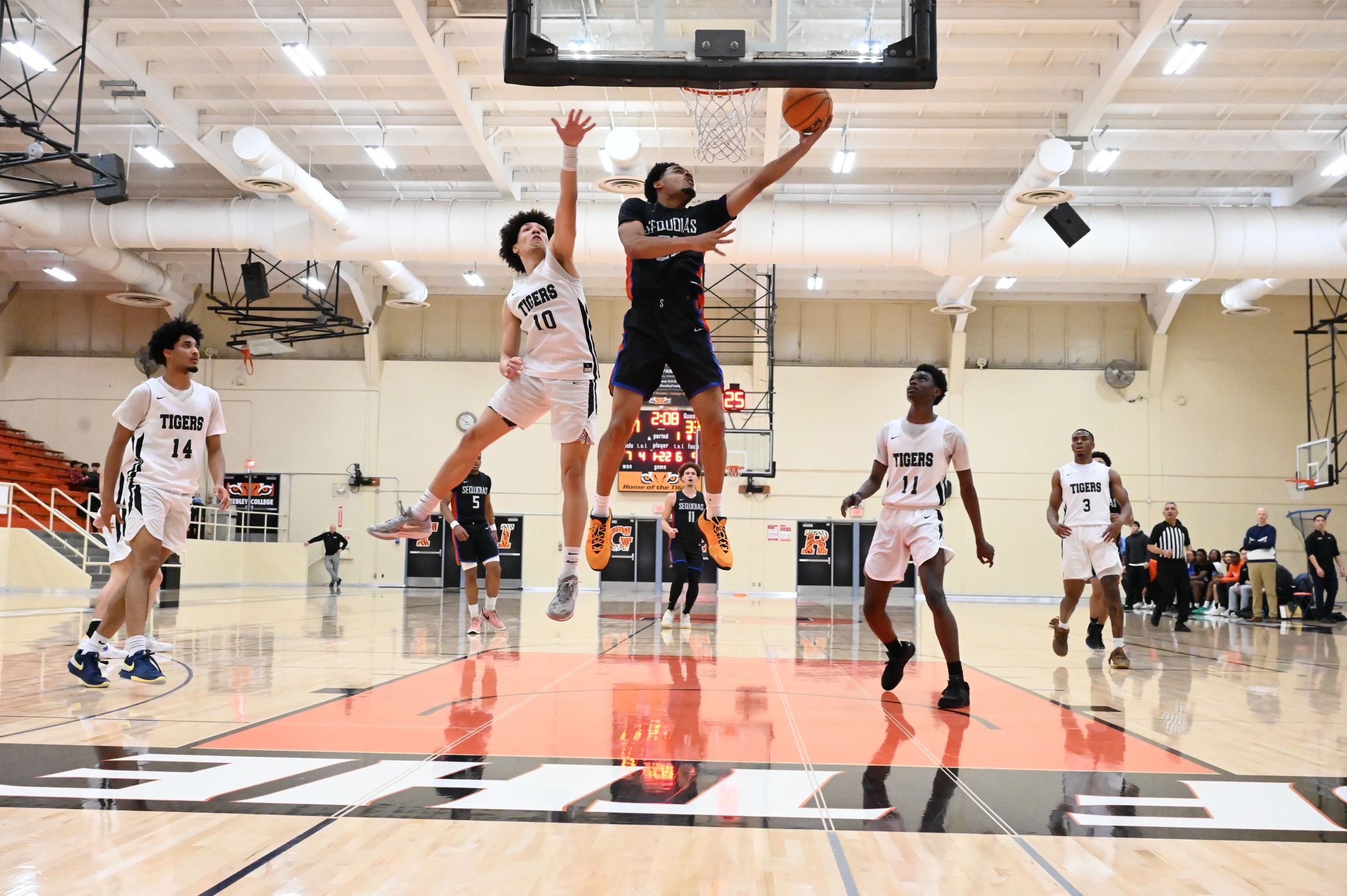 College of the Sequoias' Tyree Gill (23) in a game versus Reedley College on February 5, 2025. (Photo Credit: Norma Foster / COS Athletics)