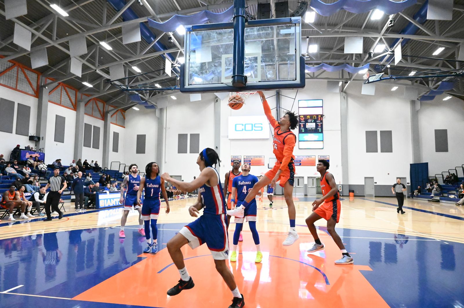 Giants men's basketball team gives coach milestone 200th win while toppling Coalinga to open CVC play