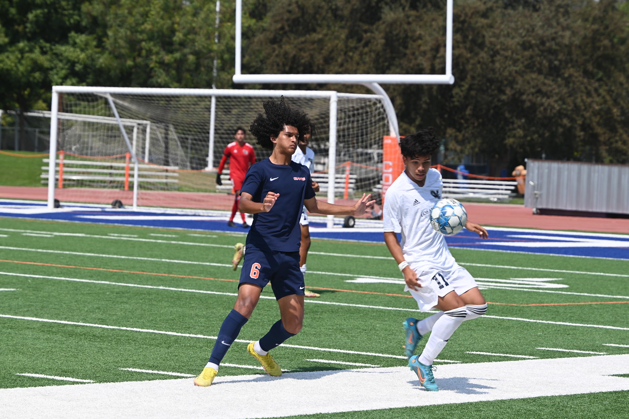 Adrian Lopez defends a player earlier in the season (Photo by Norma Foster)
