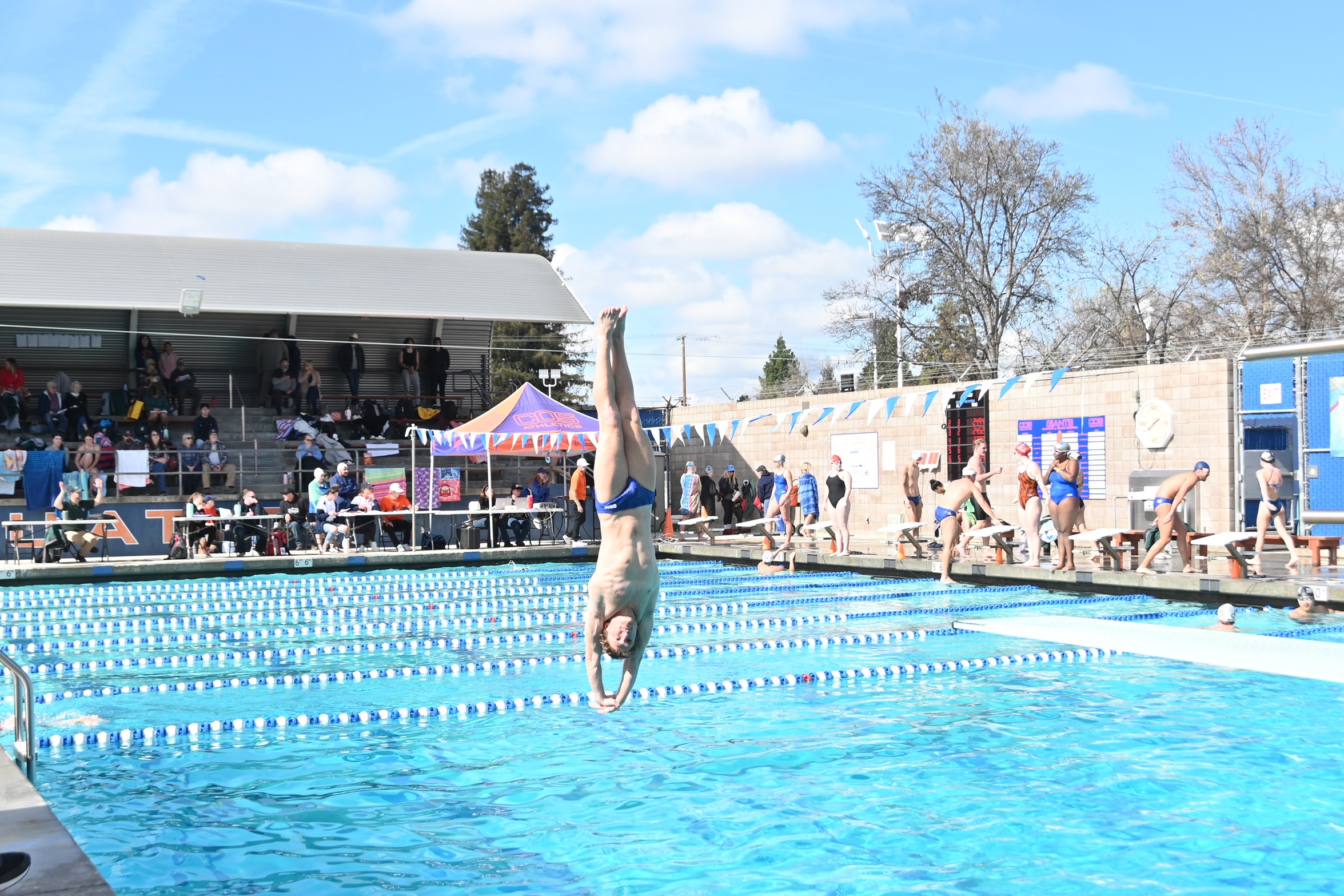 College of the Sequoias' Easton Farmer in a home meet on February 15, 2024.

Credit: Norma Foster / COS Athletics