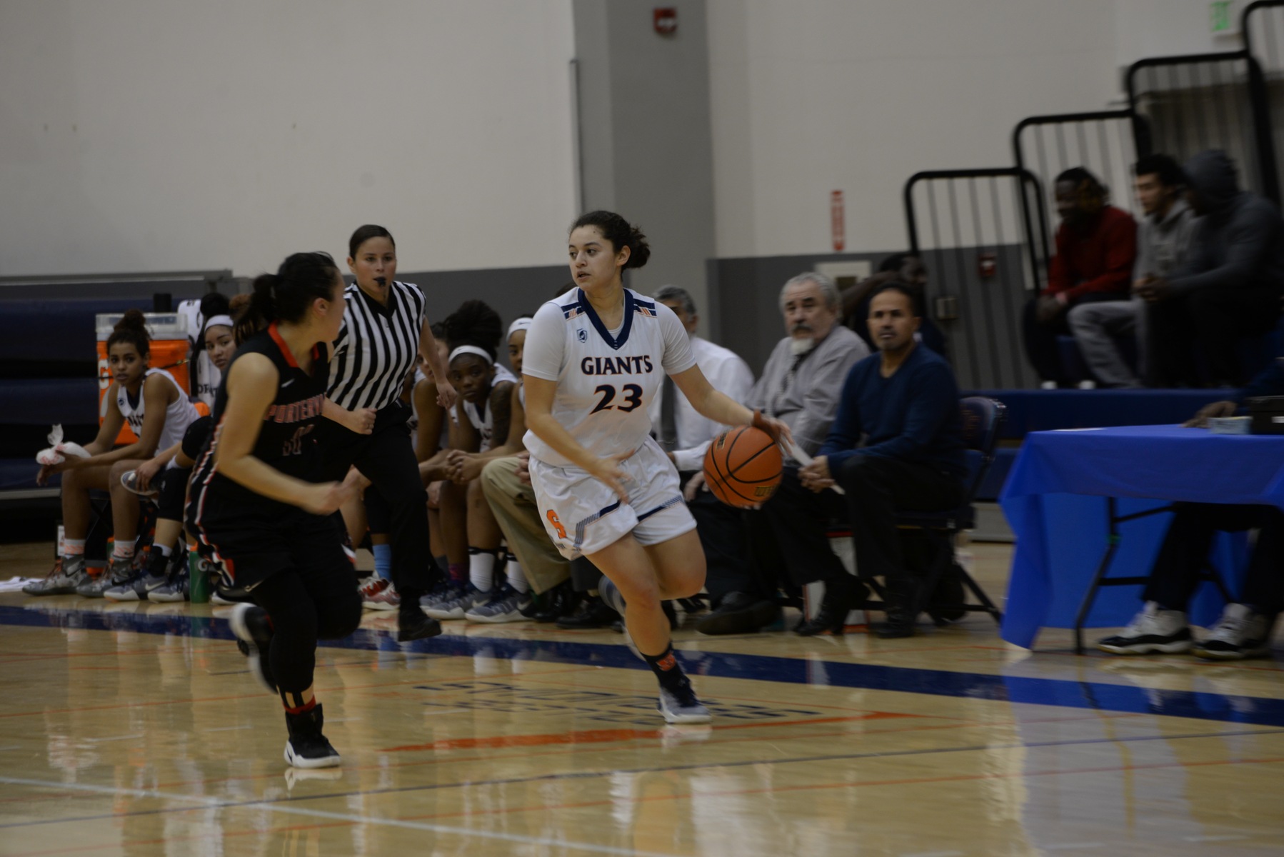 Cassidy Rodriguez looking for a teammate earlier this season.
