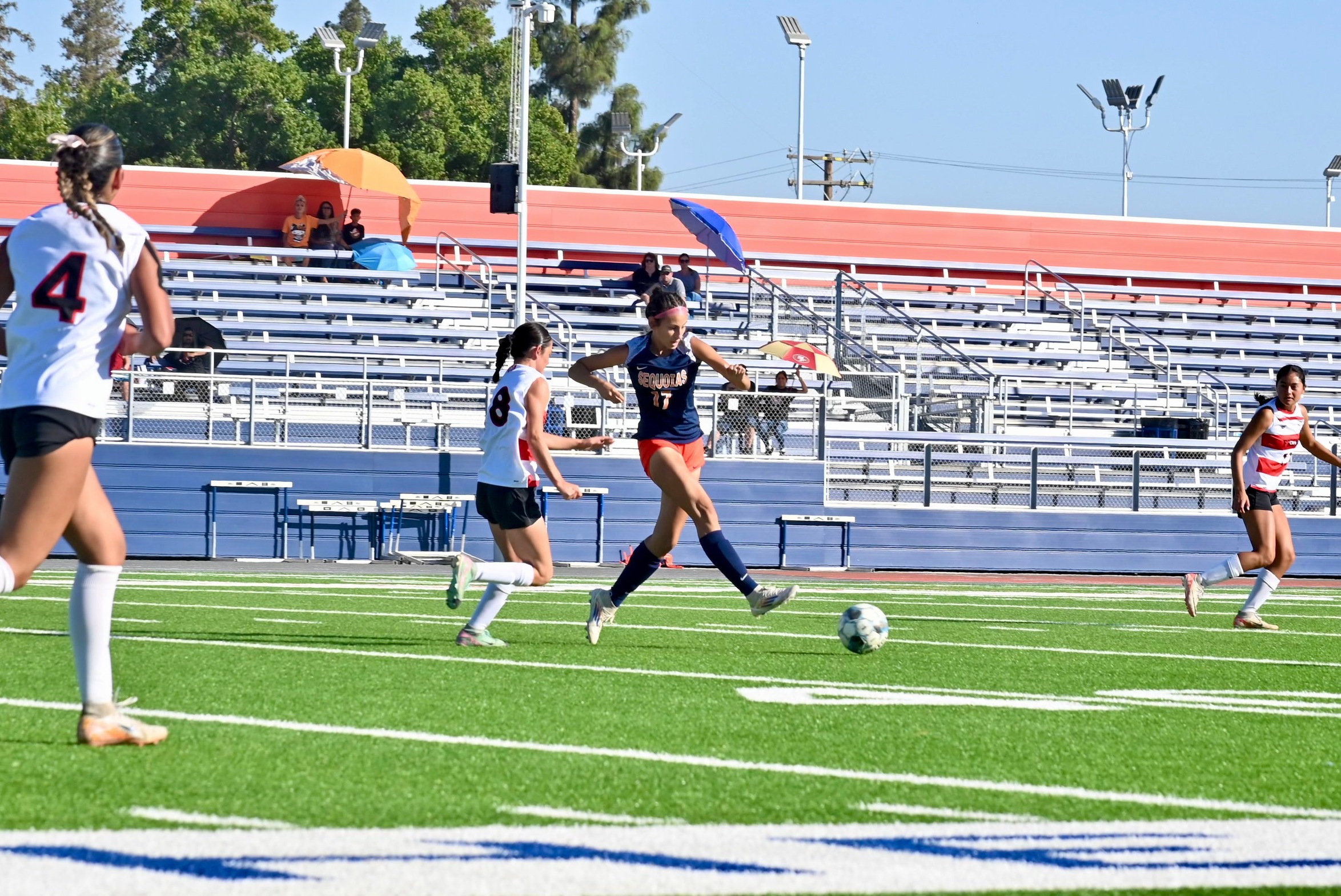 College of the Sequoias' Lynea Rivera (17) in a game versus Fresno City on October 22, 2024. (Photo Credit: Norma Foster / COS Athletics)