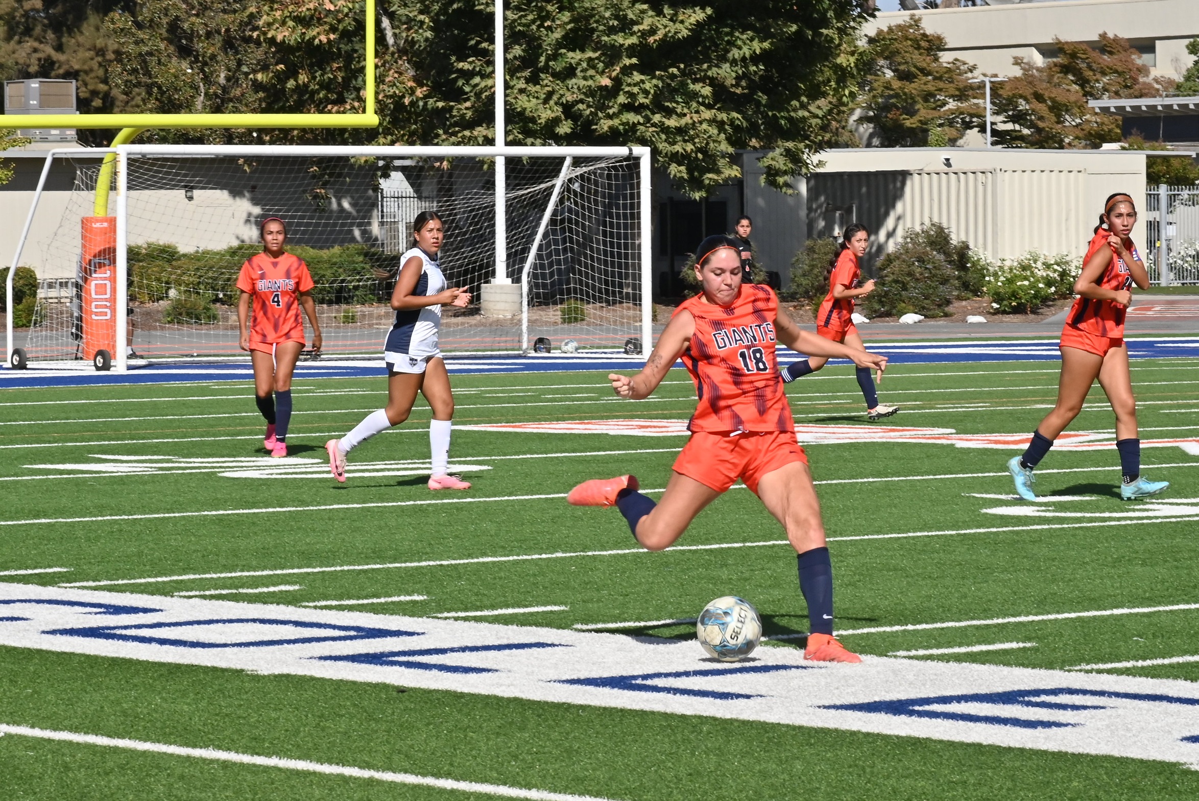 College of the Sequoias' Brooke Navarette (18) in a game versus Merced College on October 11, 2024. (Photo Credit: Norma Foster / COS Athletics)