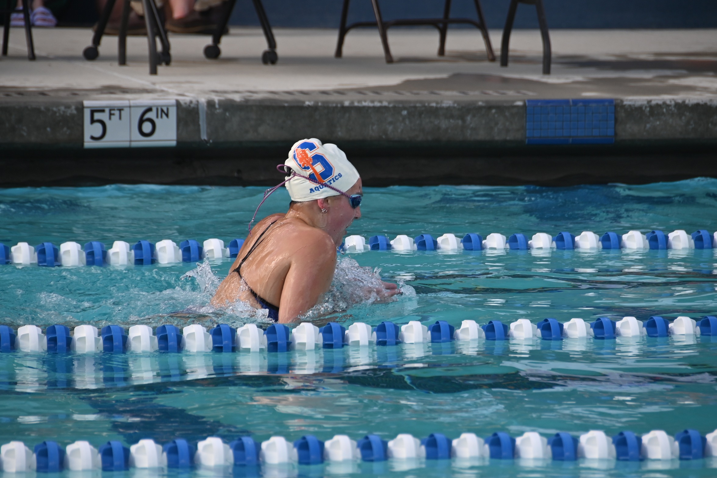 College of the Sequoias' Alexandria Bower in a home meet on February 15, 2024.

Credit: Norma Foster / COS Athletics