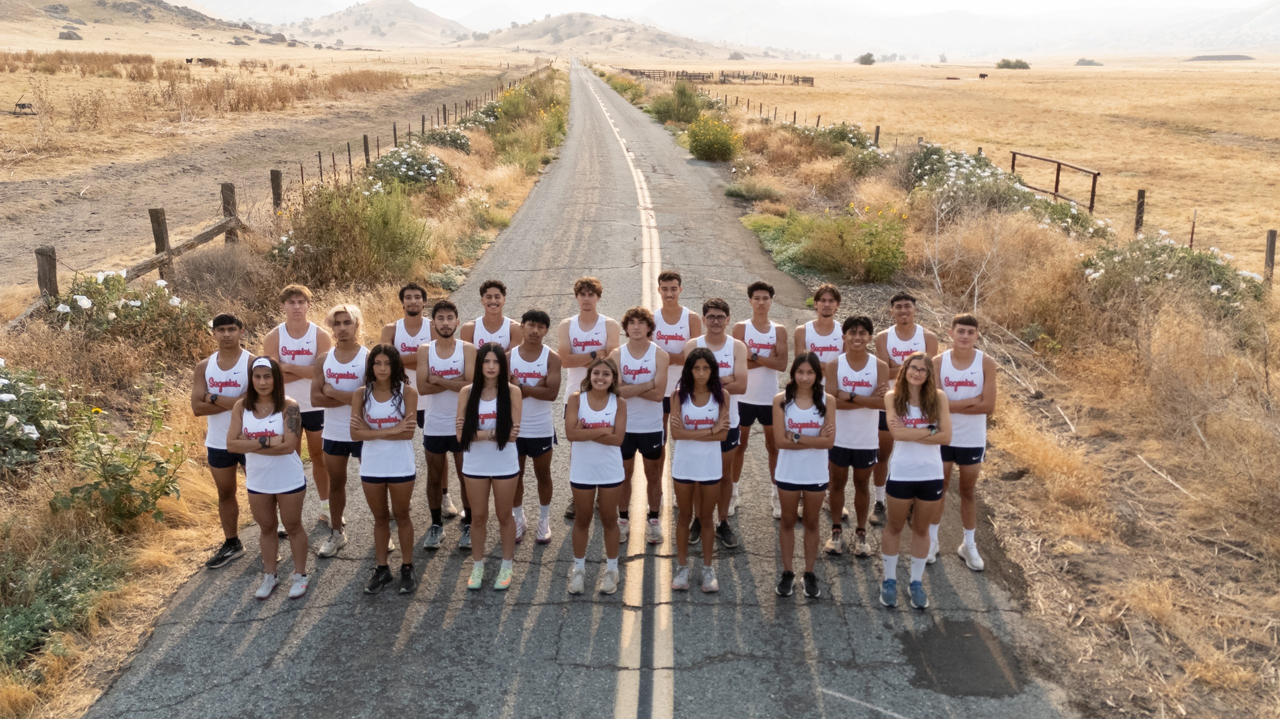 College of the Sequoias' Men's & Women's Cross Country team on August 30, 2024. (Photo Credit: COS Marketing)